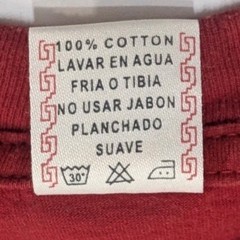 Vintage 90s RUFYAR’S Peru Embroidered Parrot Llama Pepper Spellout Red Size Med