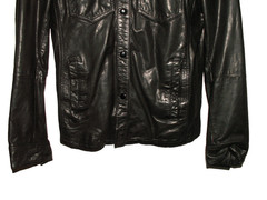 Men’s All Saints ALLIANCE LEATHER SHIRT jacket Medium M (ref106) £99.99!!!!!