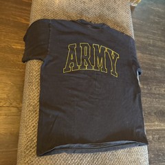 Vintage 90s Soffe US Army T Shirt Mens Large Black Tee Double Sided USA