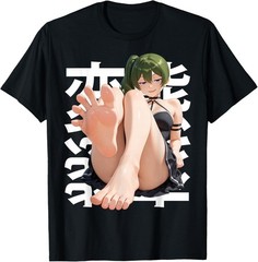 Japanese Femdom Waifu Submissive Anime Feet Toes Otaku Manga T-Shirt