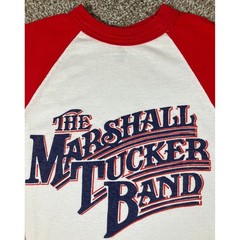 Augusta Sportswear The Marshall Tucker Band Raglan Baseball Tee Red White Mens M