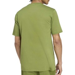 Mens L ADIDAS ORIGINALS logo ESSENTIALS TREFOIL T TEE SHIRT Olive GREEN JV5938