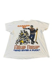 Vintage Iron Maiden Canada ’87 Hockey Tour T Shirt Screen Stars Single Stitch M