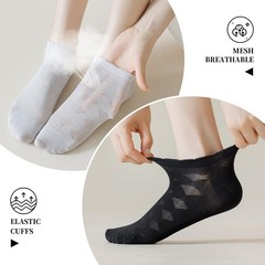 Women Ankle Socks Low Cut Ultra Soft Cotton White Black 8 PCS Size 5/9 Inch