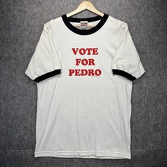 Vintage 2005 Vote for Pedro Napolean Dynamite Ringer T-Shirt Men’s Large White