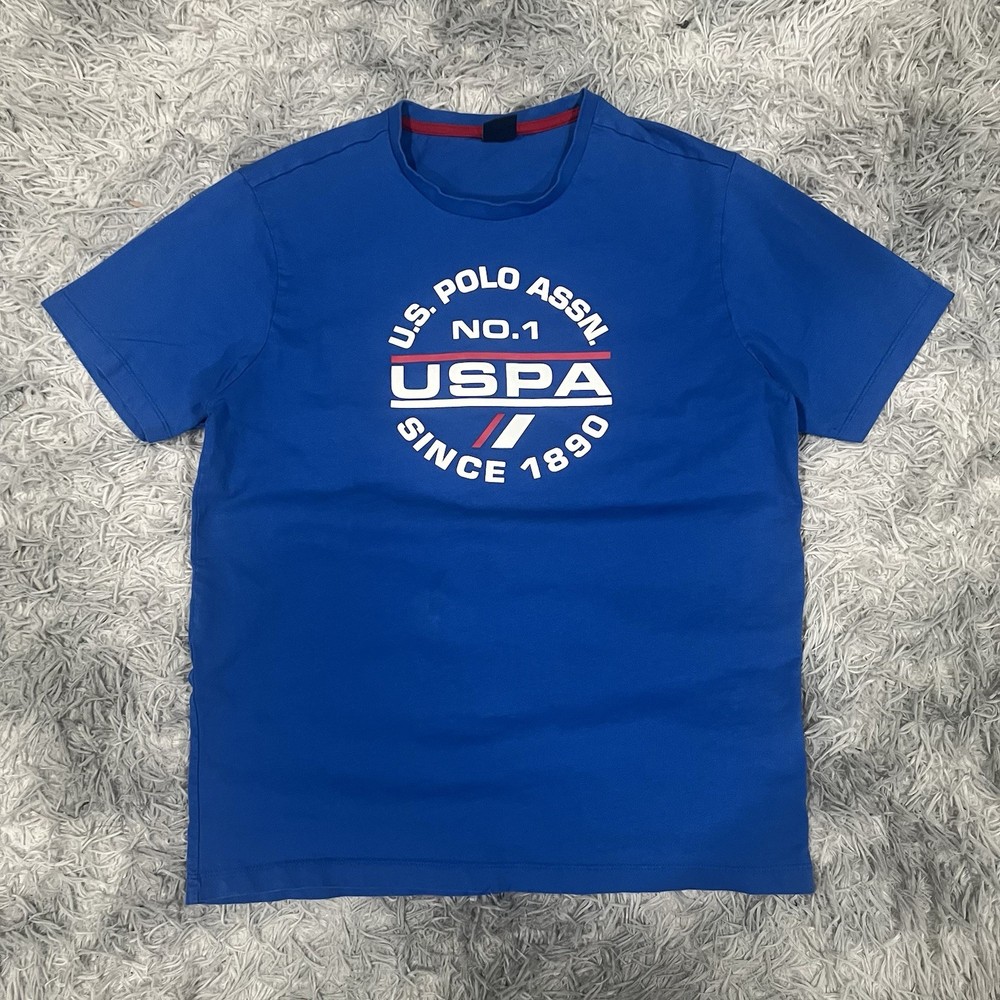 U.S. Polo Assn. T-Shirt Size Men’s Medium Blue USPA Graphic Short Sleeve Tee