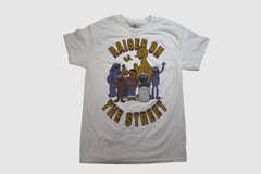 Sesame Street Mens Raised On The Streets White Shirt New S, M, L, XL, 2XL