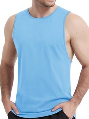 Men’s Tank Tops Sleeveless Cotton Shirts Gym Workout Bodybuilding Quick Drying T