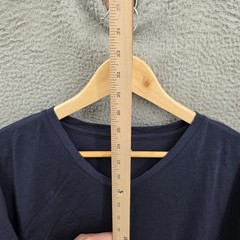 Quince Shirt Mens 2XL Blue Merino Wool V Neck Base Layer