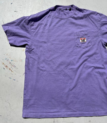 Men’s XLarge T-Shirt Purple Spell-Out M Streetwear Japan Art Cartoon HOLE