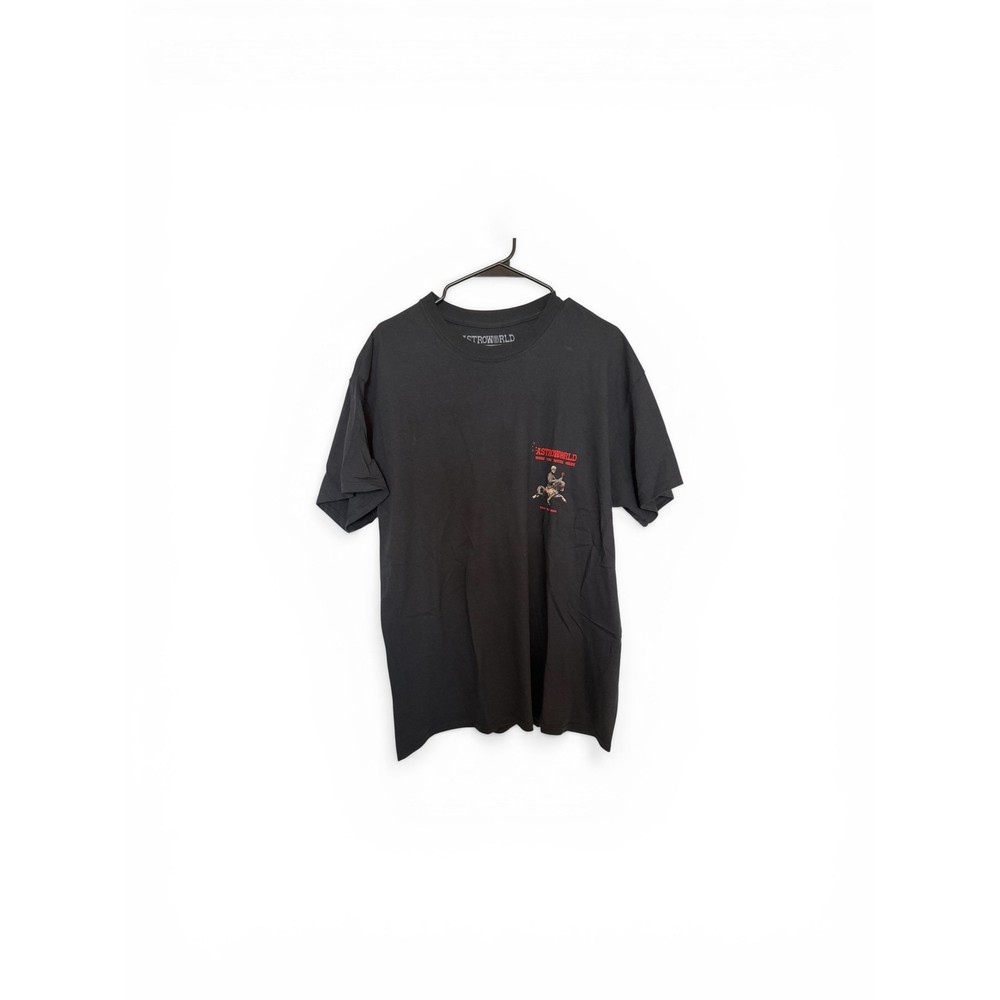 Travis Scott Astroworld Wish You Were Here Tour T-Shirt Black Mens Large
