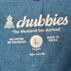 Chubbies Blue Skys Thighs Out Graphic T-Shirt Desert Sunset Tee Men’s Large