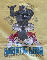 VTG 90s Beastie Boys HELLO NASTY In The Round Tour T-Shirt Yellow XL Wide Nice!