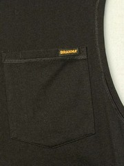 Brahma Sleeveless Crew Neck Pocket Tank Top Men’s Size XL Black Cotton Blend