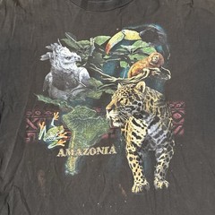 Vintage Amazonia Shirt Mens 2XL Nature Rainforest Double Sided Graphic 90s