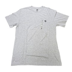 Timberland Graphic T-Shirt Men’s Size Medium Gray Back Letters Cotton Casual New