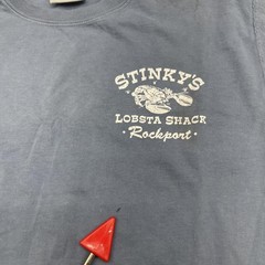 ComfortWash Stinky’s Lobsta Shack Shirt Mens Small Blue Lobster Graphic Tee