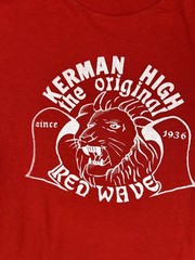 Vintage Kerman High School T-Shirt Size M/L Single Stitch 80s