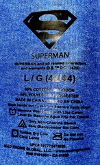 NEW! Superman USA Patriotic T-Shirt/Men’s (L) Blue DC Licensed Cotton Blend NWT