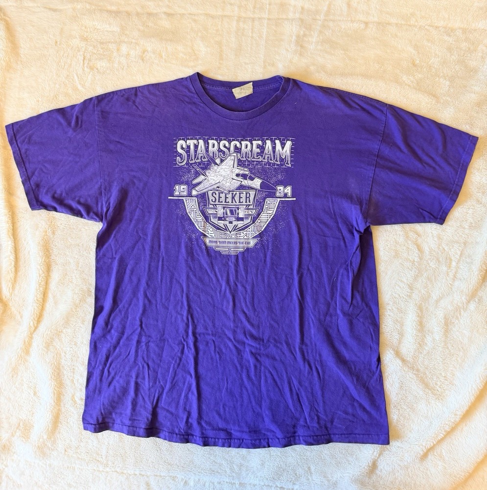 Decepticon Transformers Starscream Tee Shirt XL Purple
