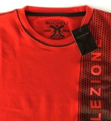 Men’s Bucheli Cotton T Shirt,Italian Style,Slim Fit,Stretch S M…..A16.A