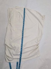 Salt Murphy Julian Top Shirt Mens Medium Sleeveless White Striped