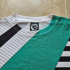 Original Crackage T Shirt Geometric Streetwear Green Black White Size Large L
