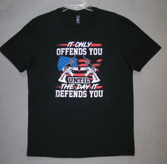 2nd Amendment Shirt Adult Extra Large Black Graphic Patriotic Short Sleeve Mens