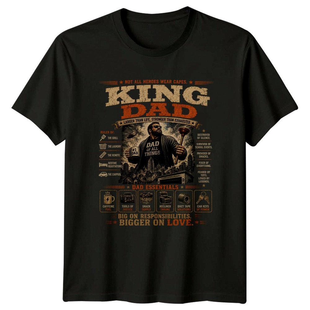 Not All Heroes Wear Capes Mens T-Shirt Funny Dad Fatherhood Fathers Day Gift