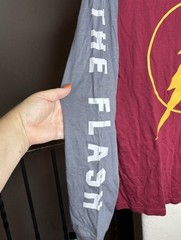 The Flash Graphic Long Sleeve Men’s T-Shirt Size S NEW Hero Comics DC