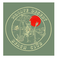 Mojave Desert Beach Club T-Shirt Vintage Design