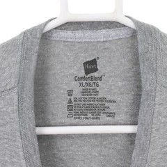 Hanes Men’s Comfort Blend Tagless Short Sleeve Tee, X-Large, Medium Grey
