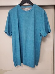 RICHARD CHOI The One NEW Crew Neck Digital Print Aqua S/S TShirt SZ XL
