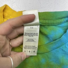 Colortone Shirt Mens Large Multicolor Tie Dye Graphic Tee Crewneck Cotton