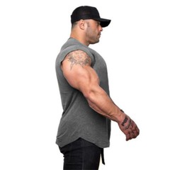 Men Fashion Muscle Strong Sport Gym Vest Clothes Printed Bodybuilding Tank Tops