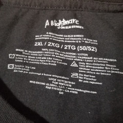 Nightmare On Elm Street T-Shirt Lot of 2 XXL Freddy Krueger Horror Movie Tees