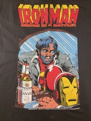 VintageMarvelAddict x Szechuan Market Iron Man “Demon in a Bottle” Medium Tee