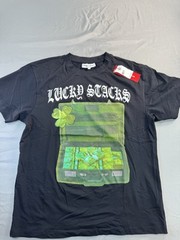 Headgear Classics Men’s T-Shirt Lucky Slacks Graphic Print Size Large Tee NEW