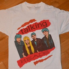 1980’s TALKING HEADS vtg Rare! concert tour tee shirt EN601