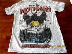 The MOTHMAN Ripple Junction T-Shirt Men’s SZ SM Graphic Print GRAY
