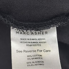 NWT Marc Asher Men’s Shirt Small Black Blue Short Sleeve Zipper