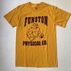 VTG Gym T shirt Funston Gym buff hawk weight training lifting Chicago CPS Small