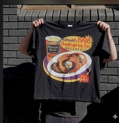 1998 Breakfast Promo VNTG LOOK ON A SHAKA HEAVYWEIGHT GARMET SHIRT “MODERN”