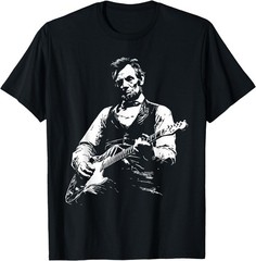 President Abraham Lincoln Playing Guitar Abe Lincoln Unisex T-Shirt, Gildan 5000