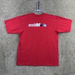 Vintage Mecca 90s T Shirt Size XXL Hip Hop Logo Red Made in USA