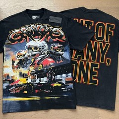 2026 NEW Godspeed Skeleton Knight Racing Driver printing Tee Mens Cotton T-shirt