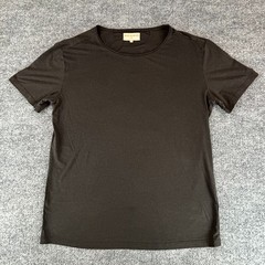 Weston Jon Boucher Shirt Mens Large Brown Tee Lightweight Stretch Solid Luxury