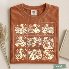 Silly Goose 911 Dispatcher Shirt, Funny Emergency Operator Tee, EMS T-Shirt