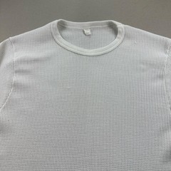 Vintage Thermal Shirt Mens Medium White Waffle Knit Long Johns Base Layer 80s