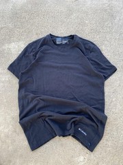 Columbia Shirt Mens Womens Uni Small Black Stretch Crewneck Cotton Casual Vintag